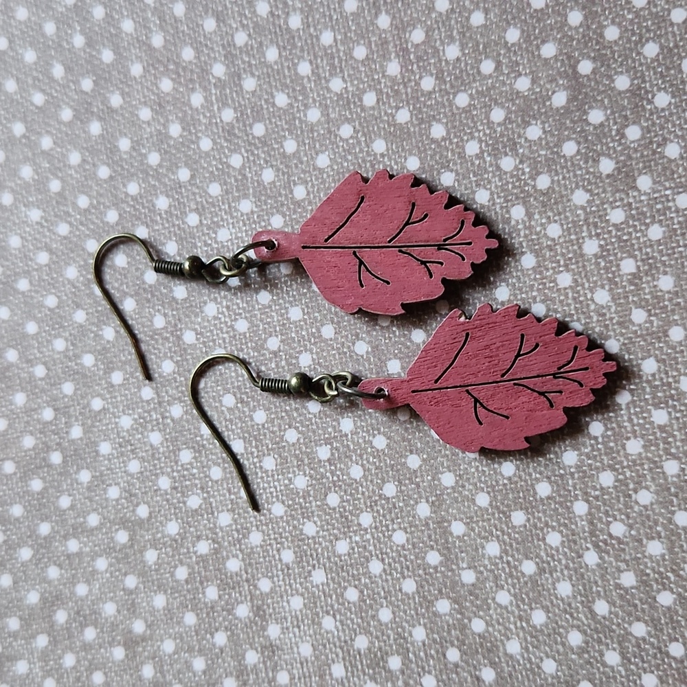 Handmade Leaf Earrings